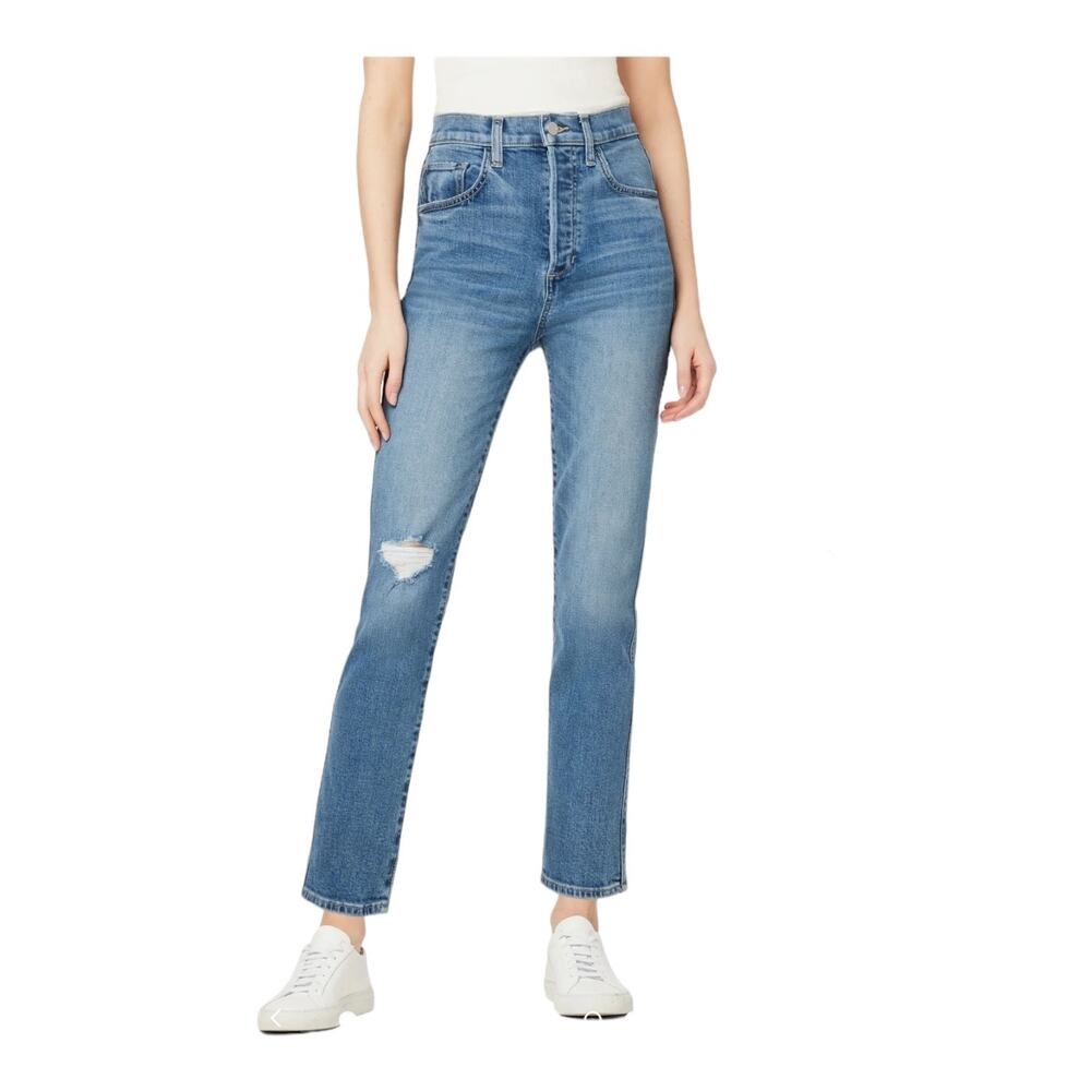 Joe's Jeans The Raine high rise slim straight Barnes destructed size 24